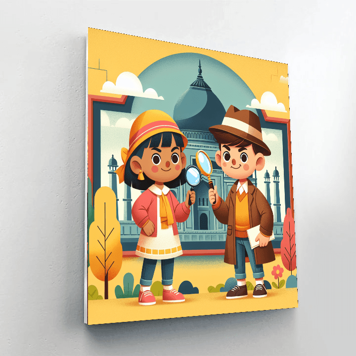 Time-traveling Detectives Paint By Numbers