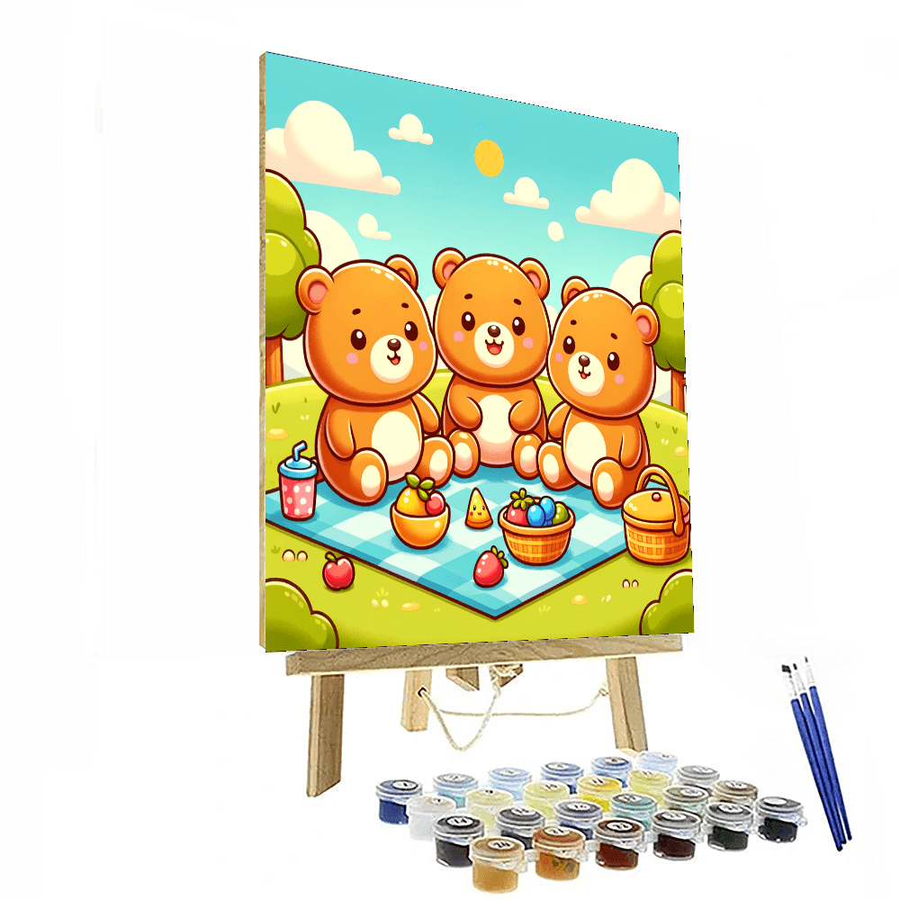 Playful Teddy Bears - DIY Painting By Numbers Kit – Artistry Rack