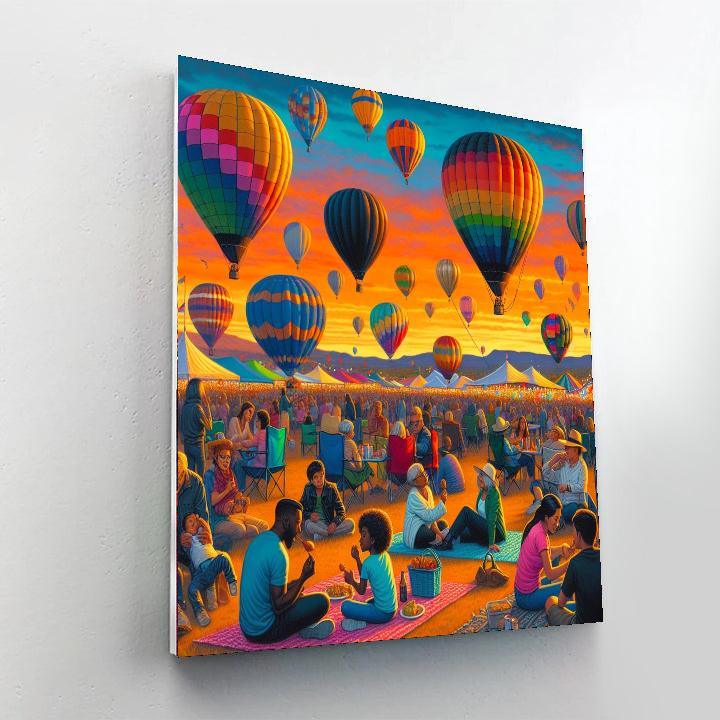 The Great Texas Balloon Race - United States Paint By Color