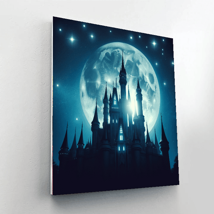 Fairytale Castle View Painting Number Kit