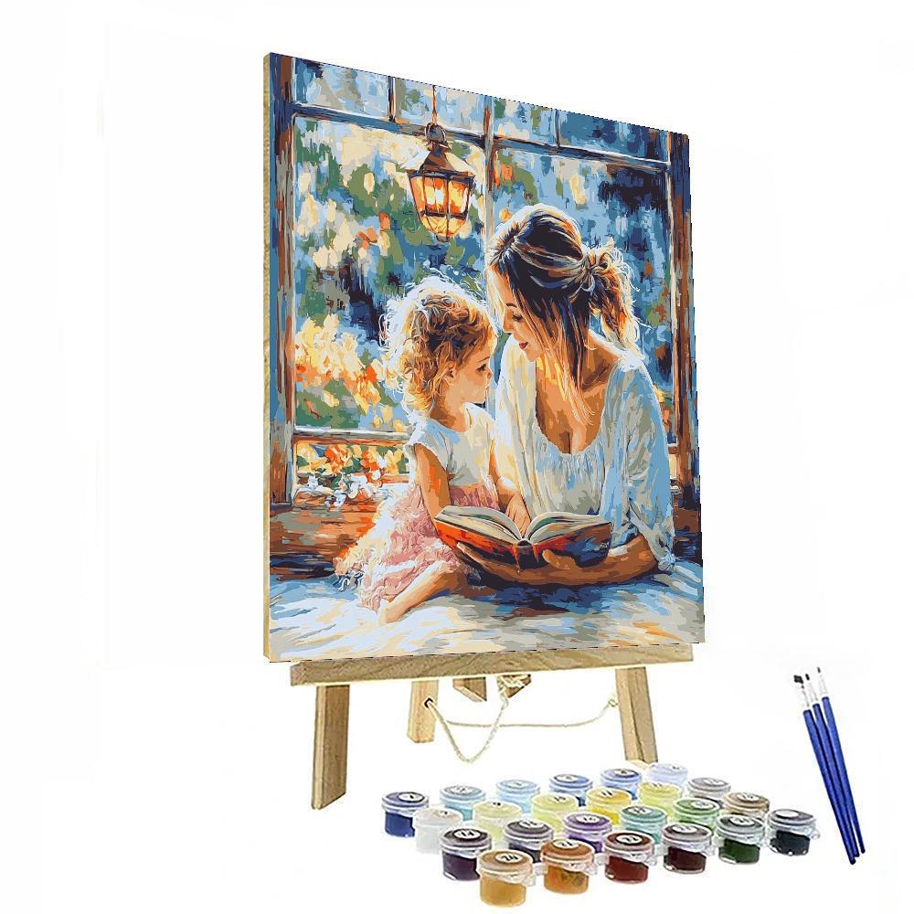 Cuddle And Read Paint By Number
