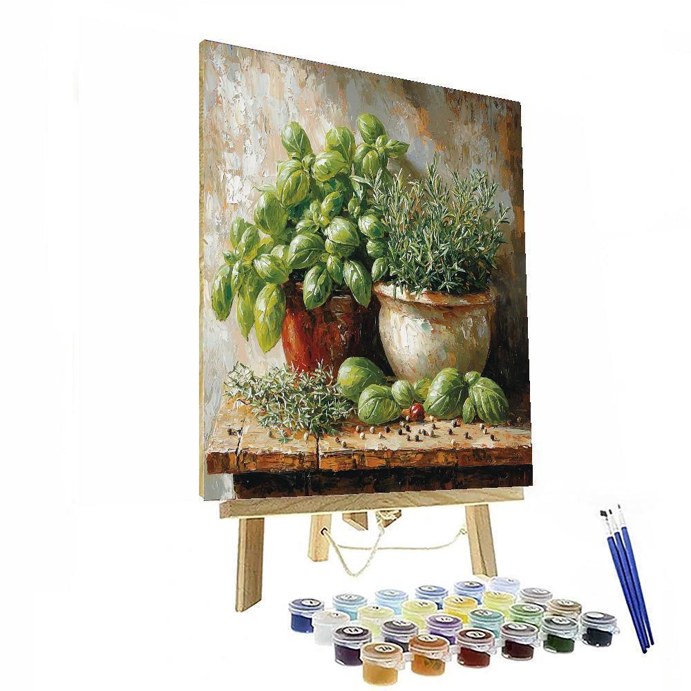Pierre-Auguste Renoir Inspired Aromatic Herbs  Paint By Color