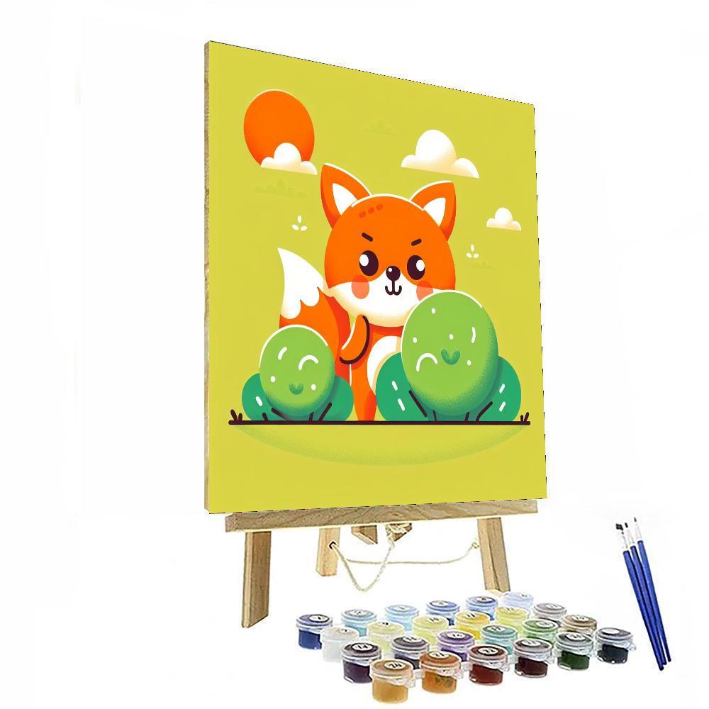 Mischievous Little Fox Paint By Number