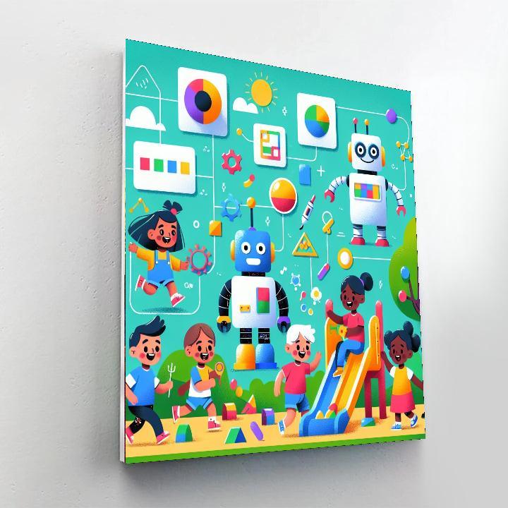 Robotic Playground Paint By Number