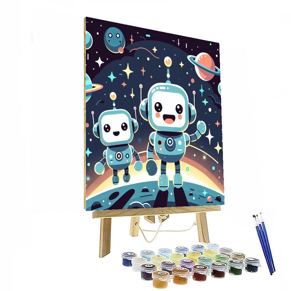 Galaxy Robot Explorers Paint By Numbers