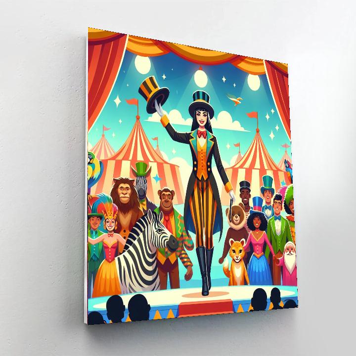 Magic Circus Performance DIY Paint By Numbers