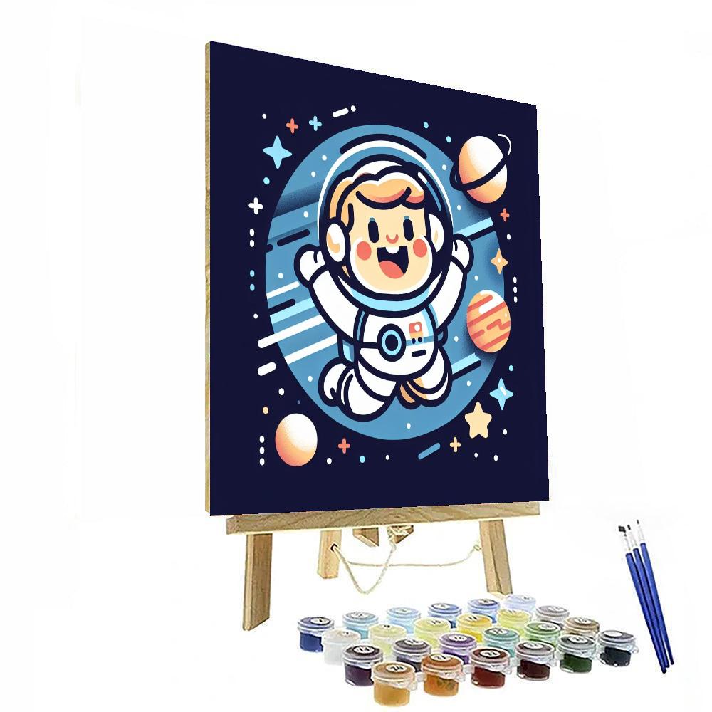Space Explorer Astronaut Adventure Paint By Numbers