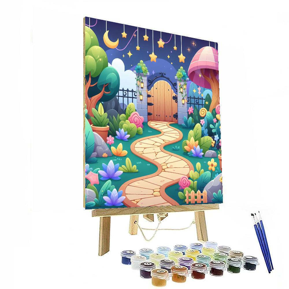 Magical Garden Quest Paint By Numbers Art