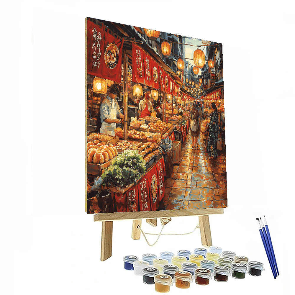 Fushimi Inari Market - Osaka Paint By Numbers Kits