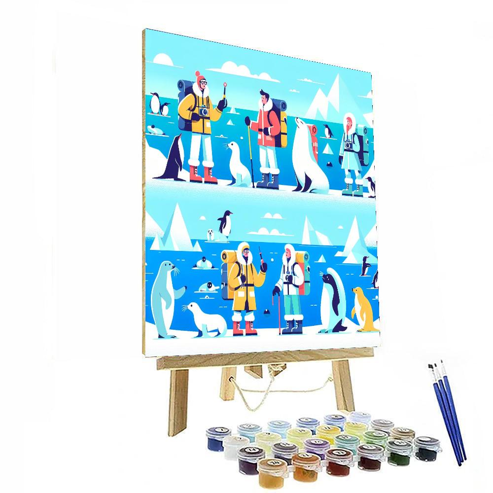 Arctic Explorer's Trail Painting By Numbers Kit