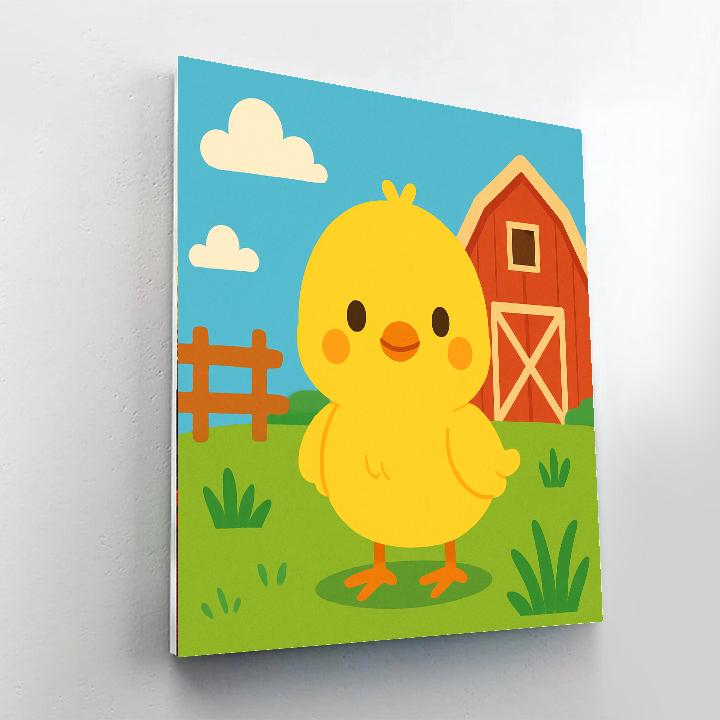 Charming Chick's Farmyard DIY Paint By Numbers