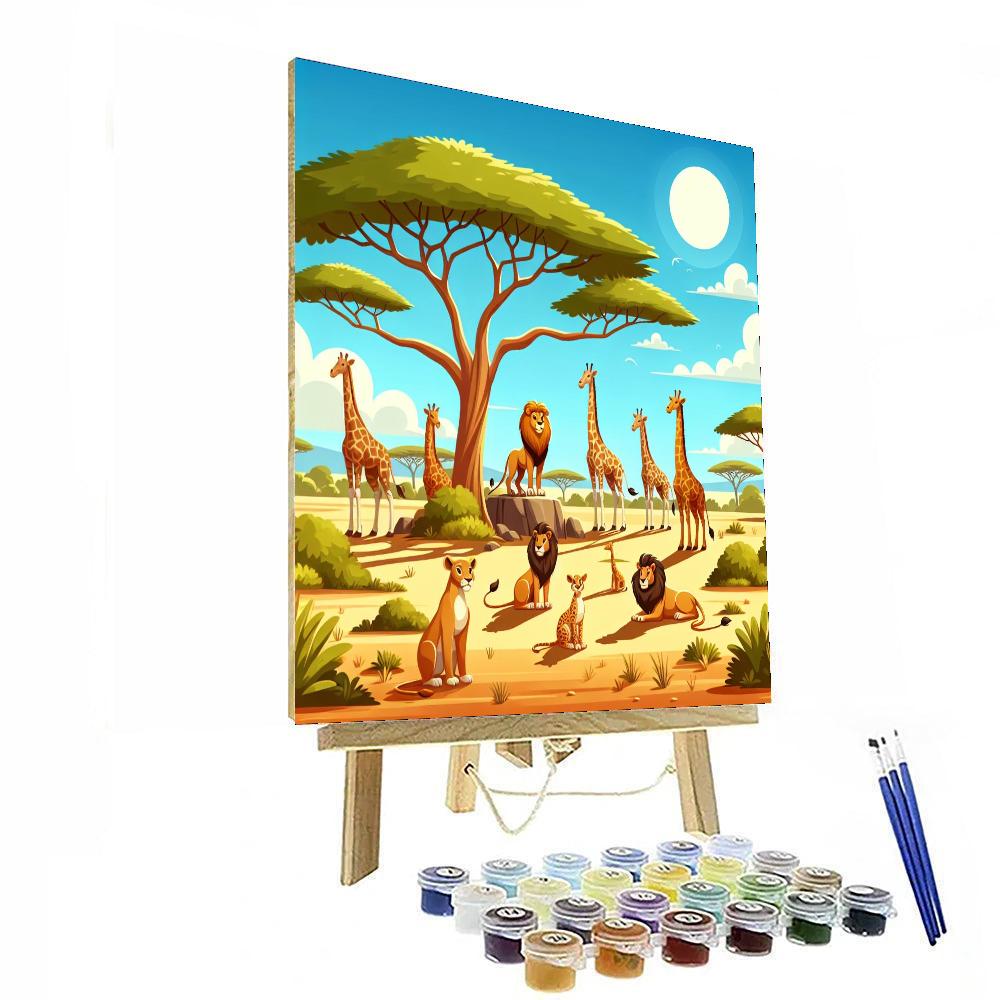 Sunny Savanna Painting Number Kit