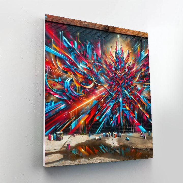 Vivid Urban Graffiti Numbered Painting Kits