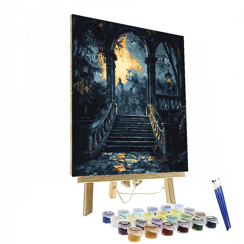 Piranesi Inspired Gothic Architectural Fantasy  Paint By Numbers