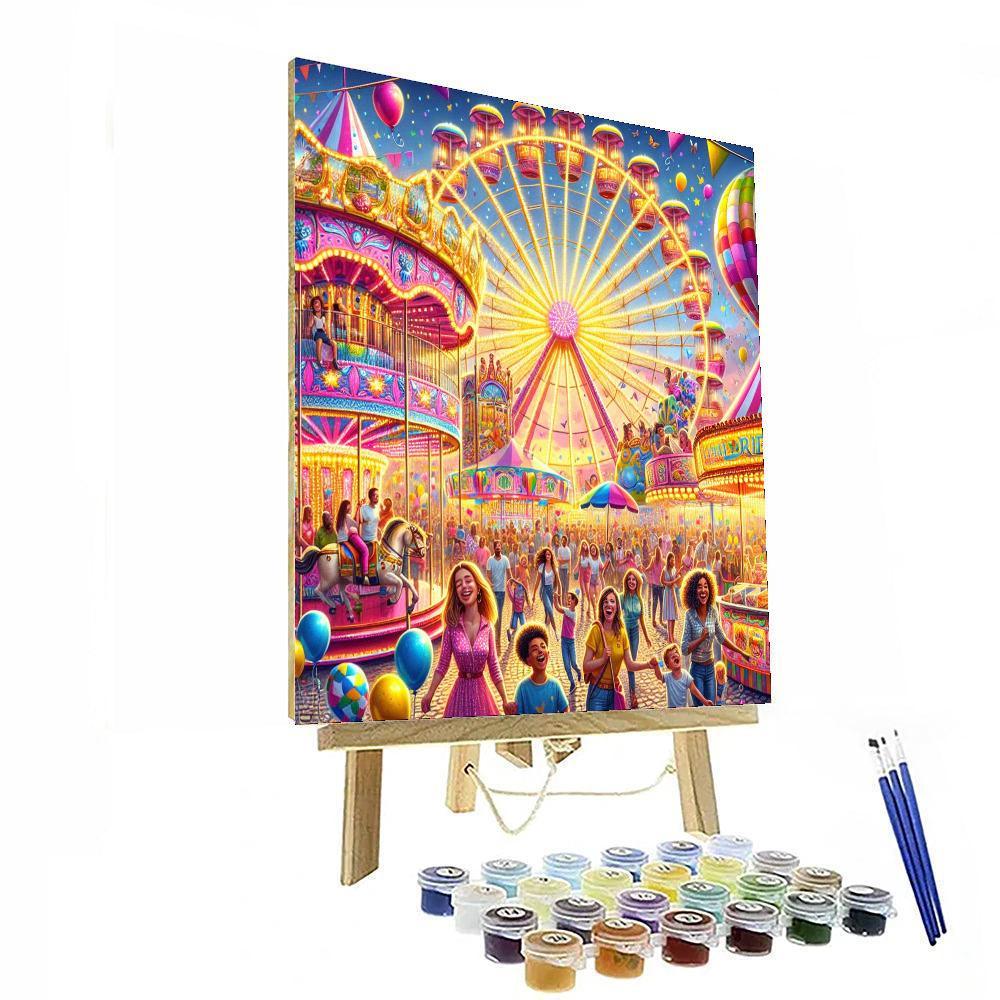 Joyful Day At The Fair Number Painting