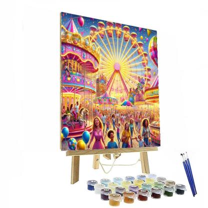 Joyful Day At The Fair Number Painting