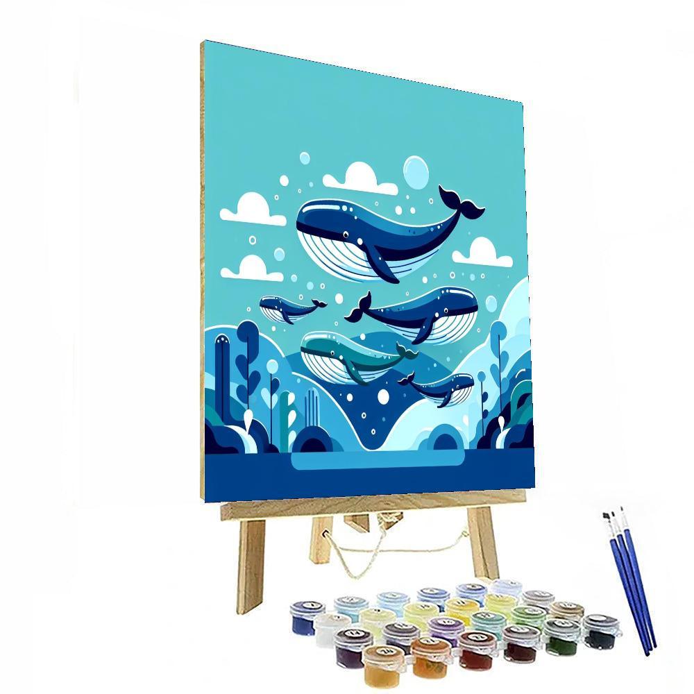 Majestic Whale Symphony Paint By Numbers Kits