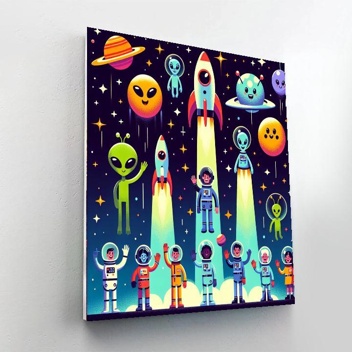 Exciting Galactic Adventure Painting By Numbers Kit
