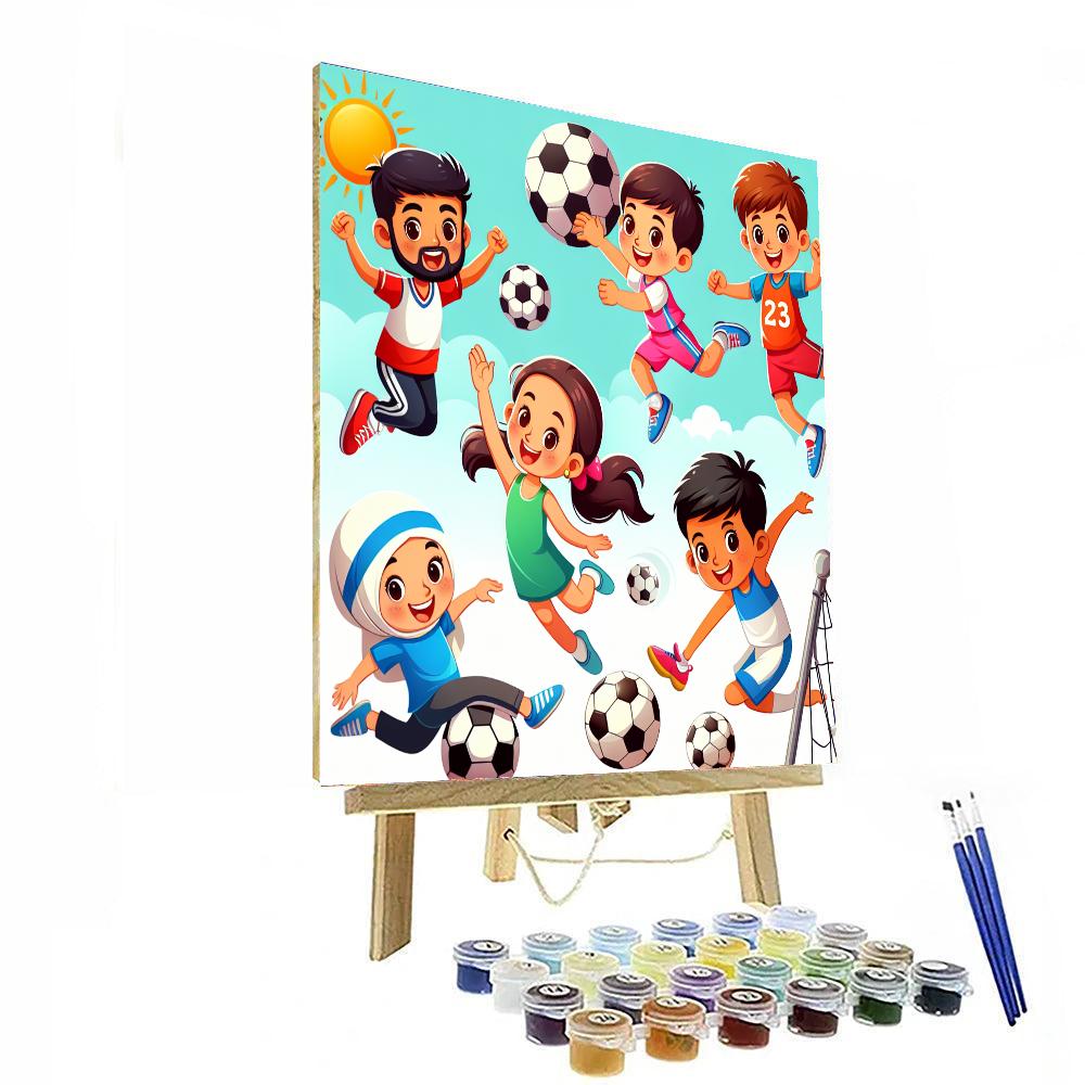 Sports Champions Unite Paint By Numbers Kits