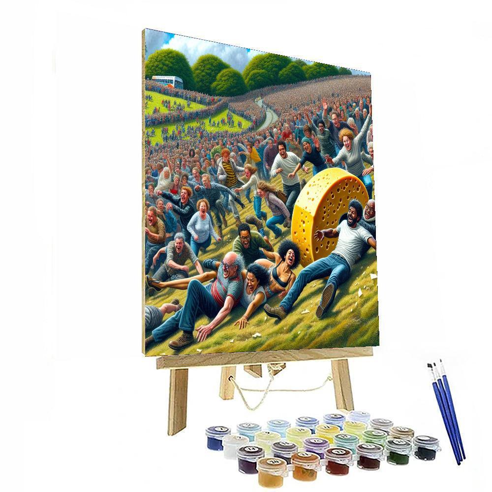 Cooper's Hill Cheese Rolling Painting Number Kit