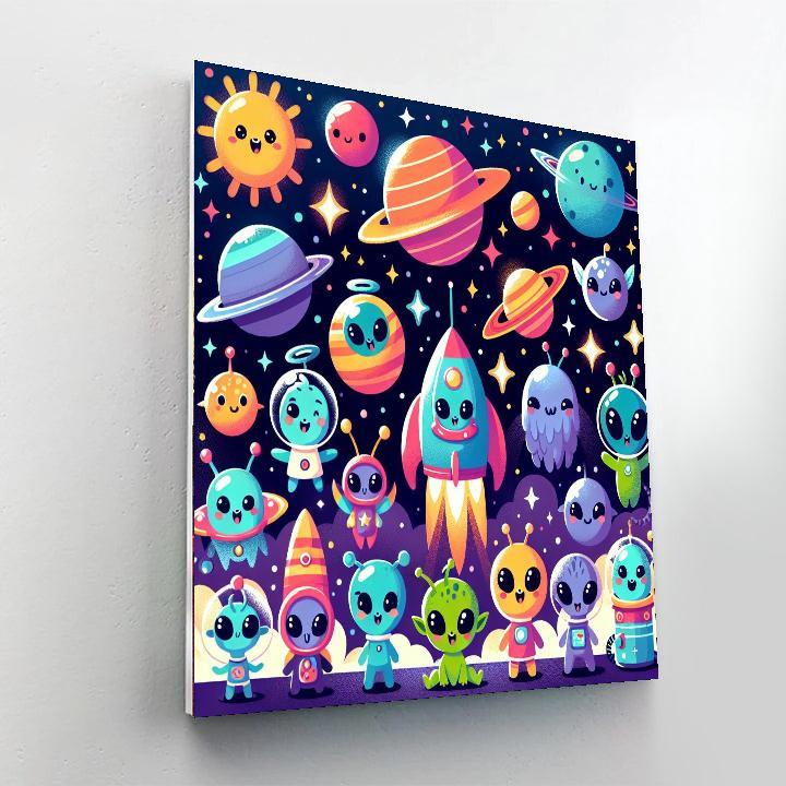 Cosmic Quest Adventure Paint By Numbers Art