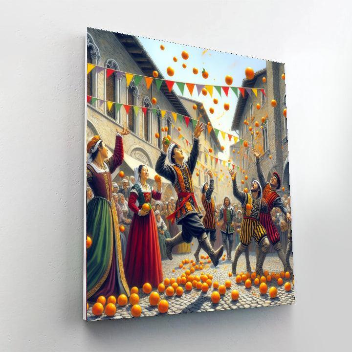 Carnival Of Ivrea - Ivrea Number Painting