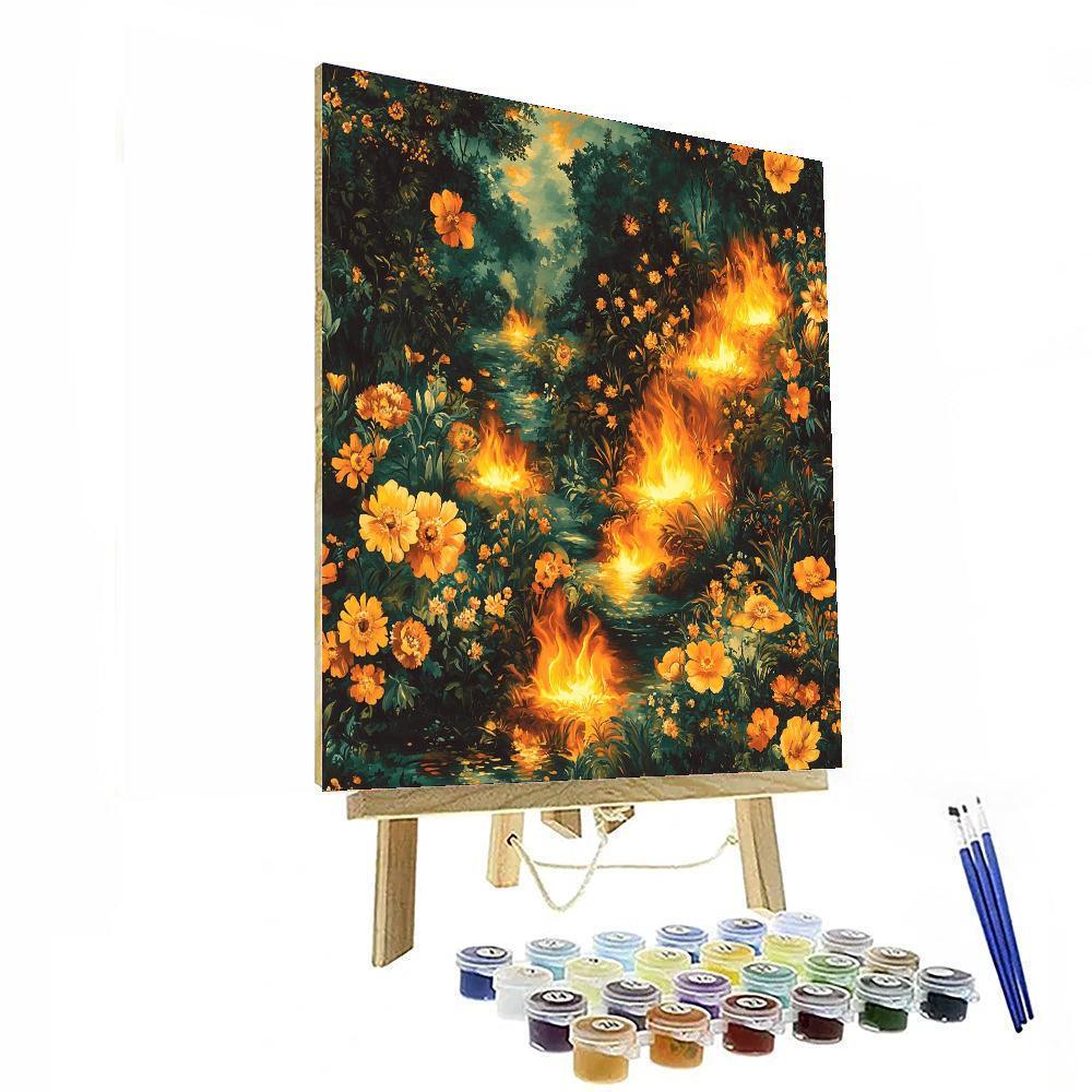 Frida Kahlo Inspired Embers Of Healing  Paint By Number