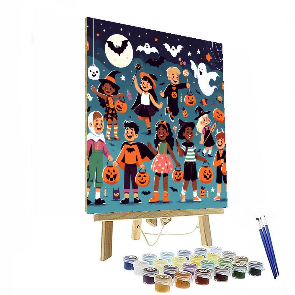Fun Halloween Celebration Number Painting