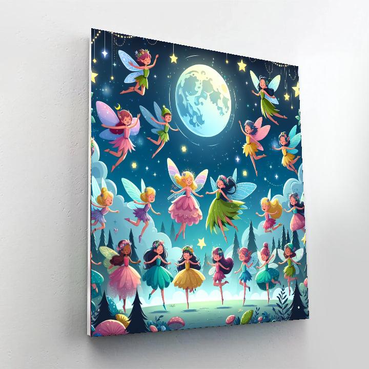 Moonlit Fairy Gathering Painting By Numbers Kit