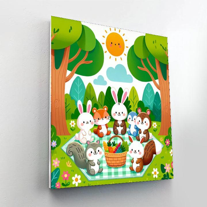 Magical Woodland Picnic Paint By Number