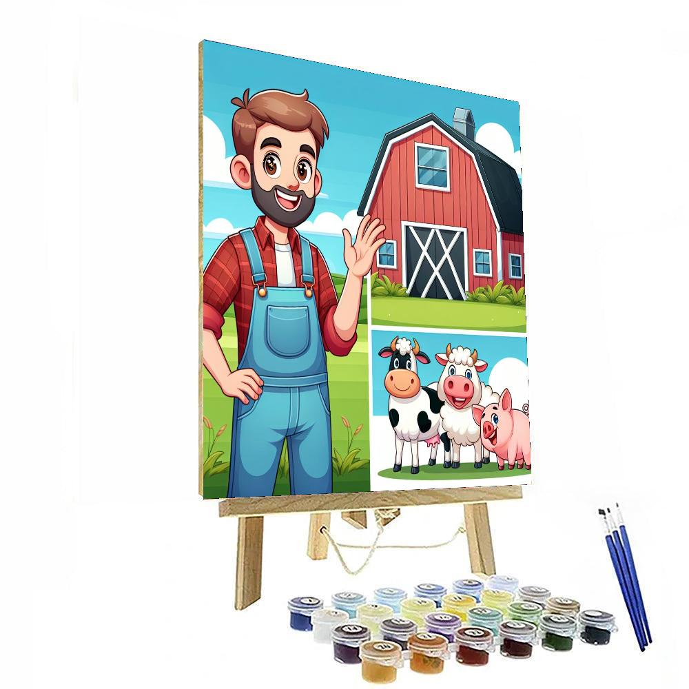 Friendly Farm Day Numbered Painting Kits