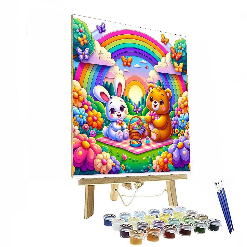 Enchanting Garden Picnic Numbered Painting Kits