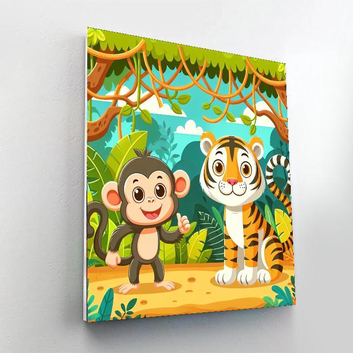 Fantastic Jungle Journey Paint By Numbers Art