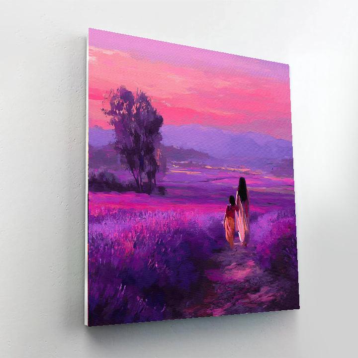 Whispering Love In Lavender Fields DIY Paint By Numbers