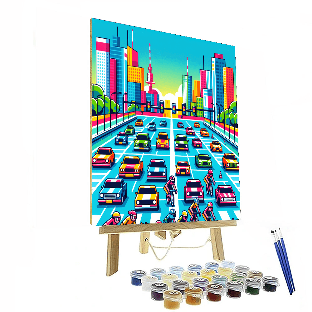 City Adventure Race Painting By Numbers Kit