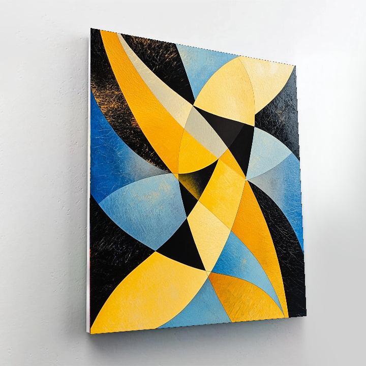 Kazimir Malevich Inspired Spectrum Of Geometries  Painting Number Kit