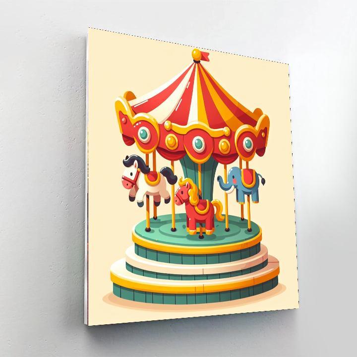 Carnival Carousel Fun Paint By Color