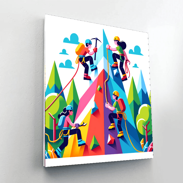 Epic Mountain Climb Painting By Numbers Kit