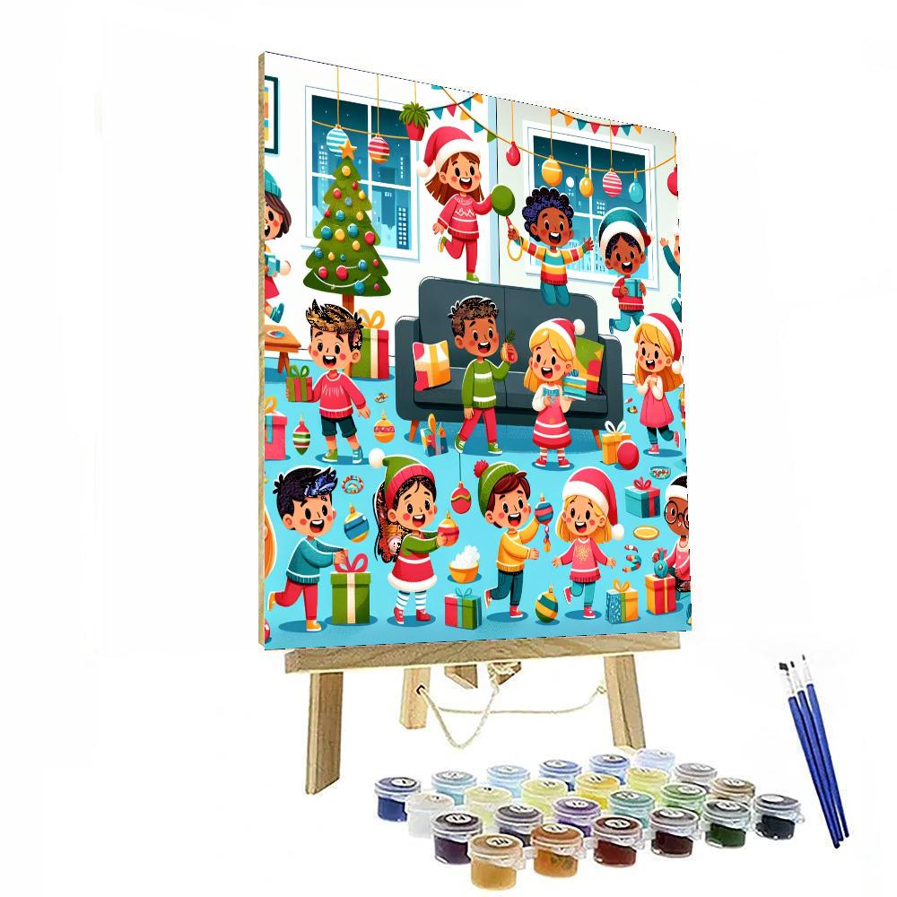 Happy Holiday Festivities Paint By Numbers Kits
