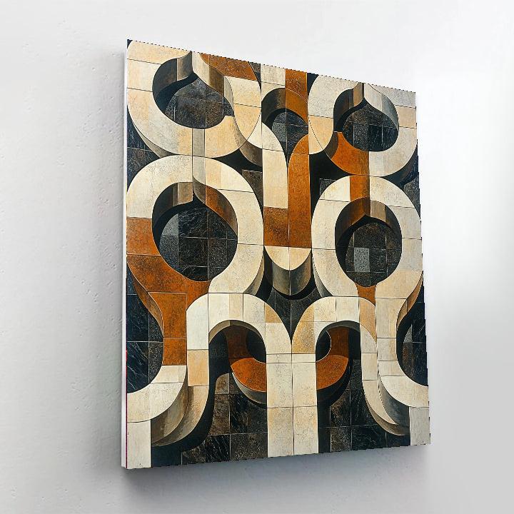 M.C. Escher Inspired Tiling The Infinite  Paint By Numbers Kits