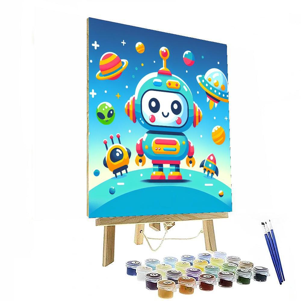 Galactic Robot Invasion Paint By Color