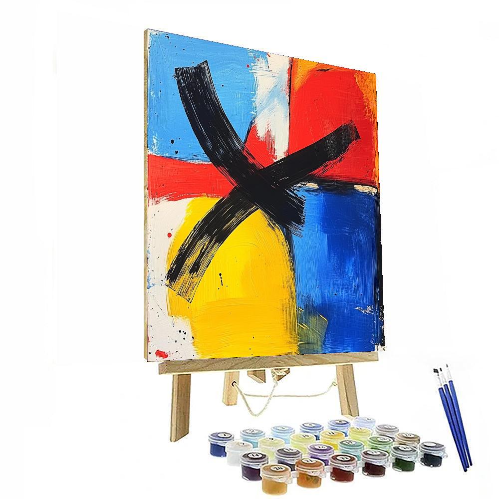 Joan Miró Inspired Imagination's Palette  Paint By Numbers Art