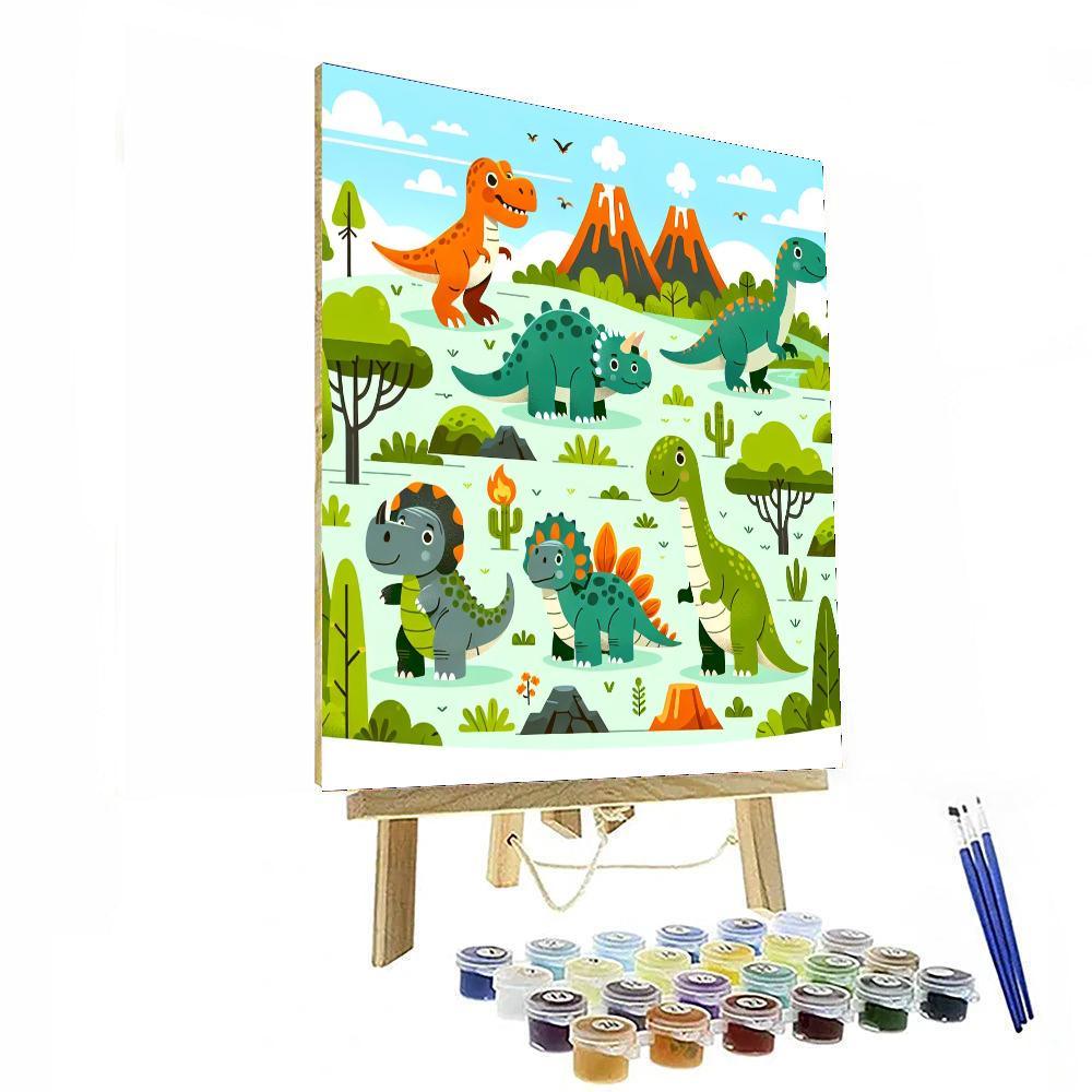 Jurassic Dino Discovery Paint By Numbers