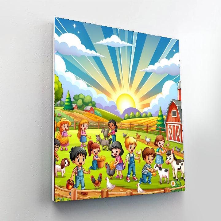 Adventures On A Farm Paint By Numbers
