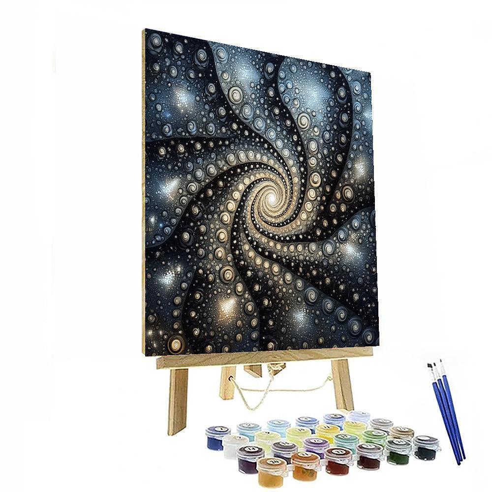 M.C. Escher Inspired Fractal Dreams  Number Painting