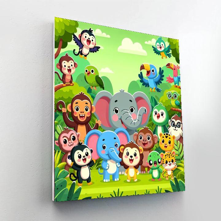 Jungle Party Celebration Paint By Number