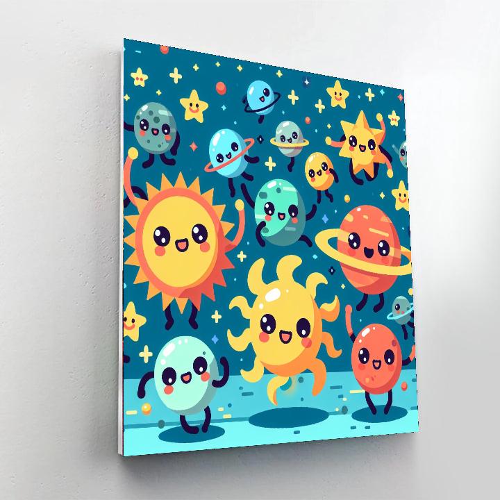 Sunshine In Space Paint By Numbers Art
