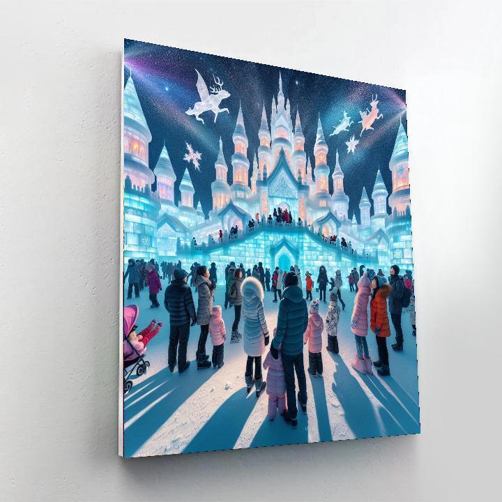 The Harbin International Ice And Snow Sculpture Festival Paint By Numbers Art