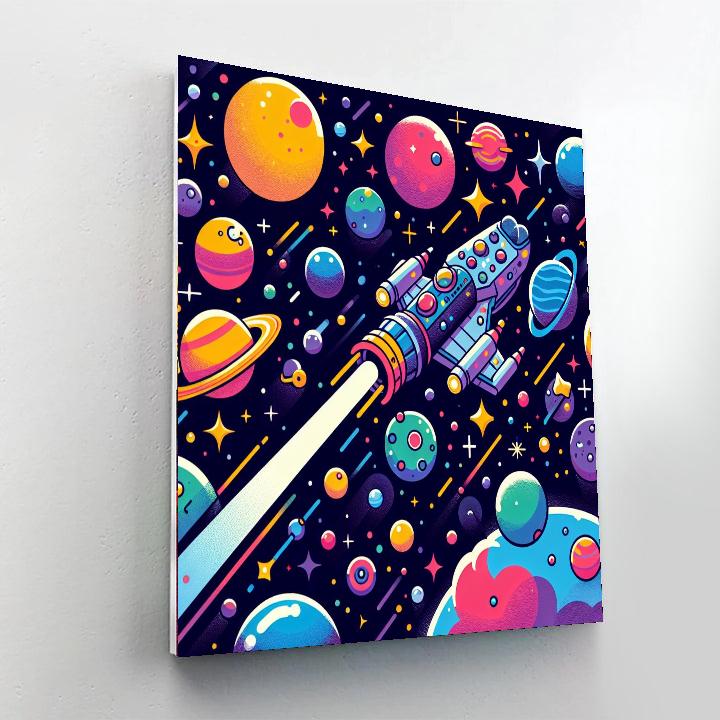 Galaxy Of Dreams Voyage Number Painting