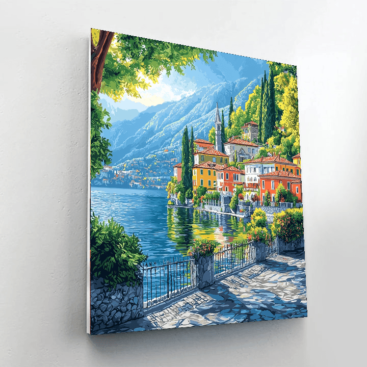 Lake Como Number Painting